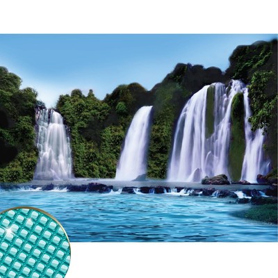 УЦЕНКА Алмазная мозаика с полным заполнением «Водопад» 30×40 см, холст, ёмкость