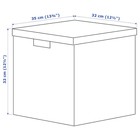 Коробка с крышкой ТЬЕНА, цвет черный, 32x35x32 см - Фото 3