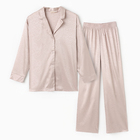 Пижама женская (рубашка, брюки) KAFTAN "Леопард", кофейный, р.52-54 - Фото 6