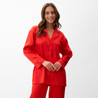 Пижама женская (рубашка, брюки) KAFTAN "Леопард", красный, р.40-42 - Фото 2