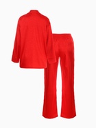 Пижама женская (рубашка, брюки) KAFTAN «Леопард», красная, размер 40-42  (артикул 7437550)  большой выбор товаров оптом и в розницу по низким ценам с доставкой