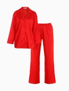 Пижама женская (рубашка, брюки) KAFTAN «Леопард», красная, размер 40-42  (артикул 7437550)  большой выбор товаров оптом и в розницу по низким ценам с доставкой