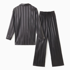 Пижама женская (рубашка, брюки) KAFTAN "Полоска", черный, размер 48-50 - Фото 11