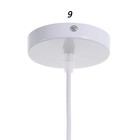 Светильник BayerLux 1244/1WT E27 40Вт белый 22х22х8,5-108 см - Фото 5