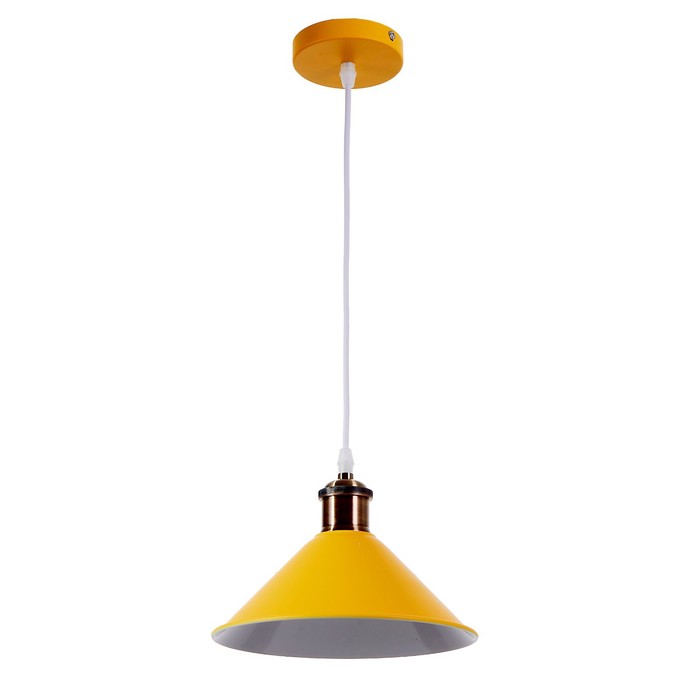 Светильник BayerLux 1244/1YL E27 40 Вт желтый 22×22×8.5-108 см - Фото 1