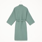 Халат вафельный женский удлинённый Этель «Boho» размер 42-44, цвет мятный, 100% хлопок, 290 г/м² - Фото 4
