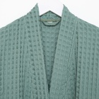 Халат вафельный женский удлинённый Этель «Boho» размер 50-52, цвет мятный, 100% хлопок, 290 г/м² - Фото 7