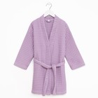 Халат вафельный детский Крошка Я "Boho" размер 30 (98-104 см) цвет сиреневый, 100% хлопок 290 г/м2 6243545 - фото 9462800