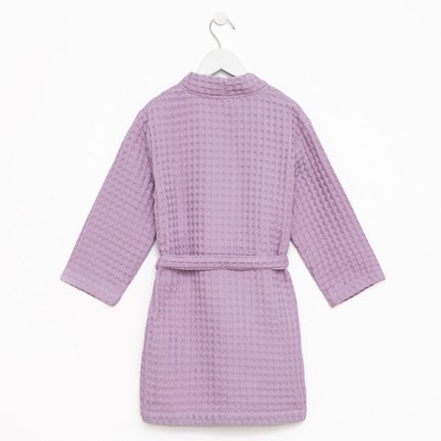 Халат вафельный детский «Крошка Я» Boho, размер 30 (98-104 см), сиреневый