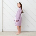 Халат вафельный детский Крошка Я "Boho" размер 30 (98-104 см) цвет сиреневый, 100% хлопок 290 г/м2 6243545 - фото 9462794