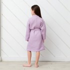 Халат вафельный детский Крошка Я "Boho" размер 30 (98-104 см) цвет сиреневый, 100% хлопок 290 г/м2 6243545 - фото 9462795