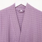 Халат вафельный женский удлинённый Этель «Boho» размер 42-44, цвет сиреневый, 100% хлопок, 290 г/м² - Фото 7