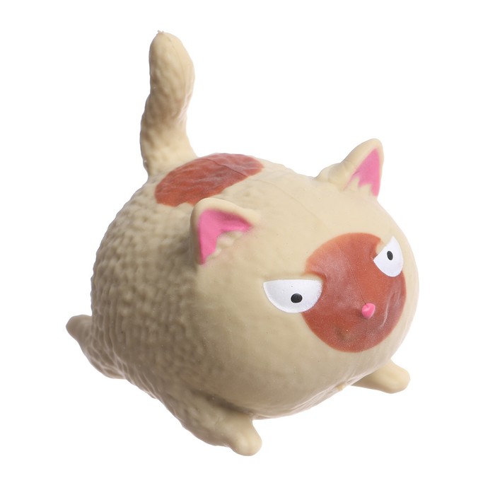 Мялка «Котик» с пастой, цвета МИКС - фото 1882303402