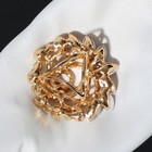 Кольцо для платка "Роза", цветное в золоте - Фото 2