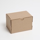 Коробка самосборная, бурая, 15 х 10 х 10 см - фото 3357491