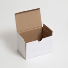 Коробка самосборная, белая, гофрокартон, 15 х 10 х 10 см - Фото 2