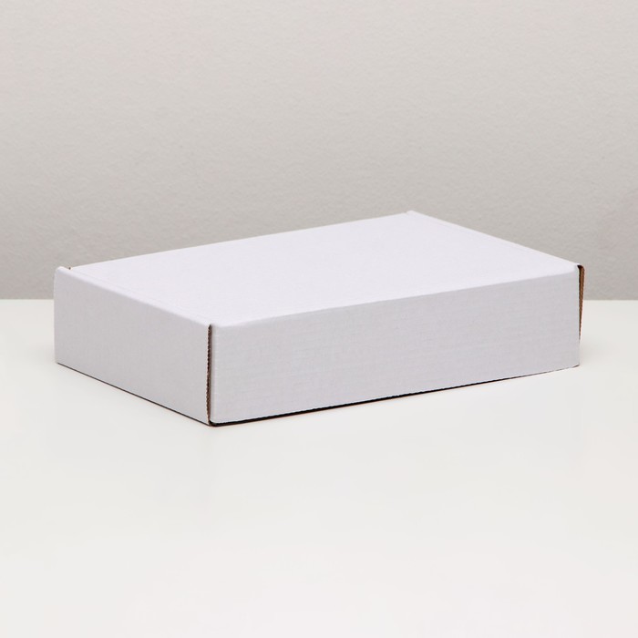Коробка самосборная, белая, 21 х 15 х 5 см - Фото 1