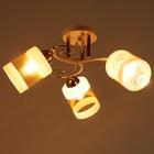 Люстра 1083/3WT+GD 40Вт Е27 белый-золото 48х48х24 см BayerLux - фото 21412122