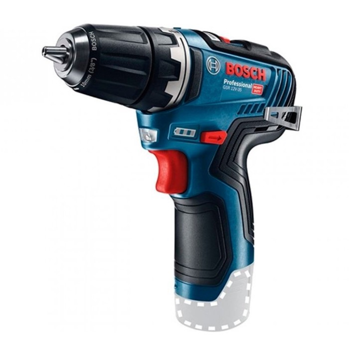 Дрель-шуруповерт аккум. Bosch GSR 12V-35, 12 В, 1750 об/мин, 35 Нм, 2х3 Ач, Li-Ion - Фото 1