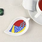 Подставка для чайного пакетика керамическая Дорого внимание «Абстракция», 10×7 см 6975684 - фото 319930551
