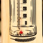 Термометр спиртовой "Бутылка", деревянный 140 С - Фото 5