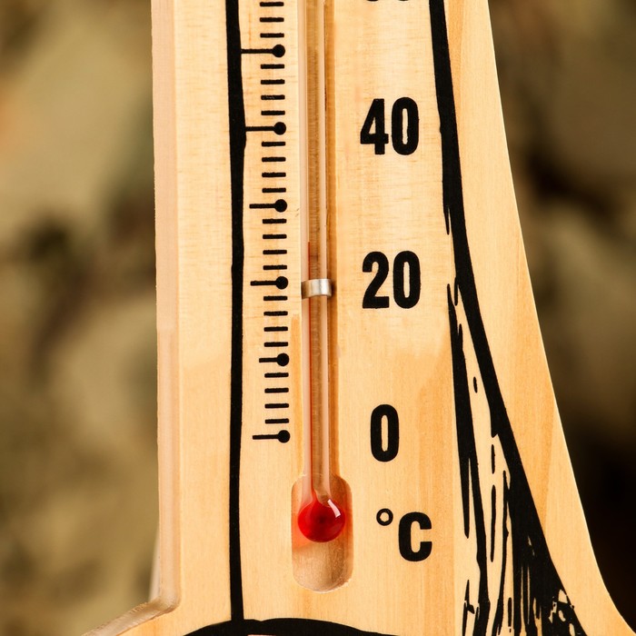 Термометр-гигрометр "Ковш", деревянный - фото 1882303587