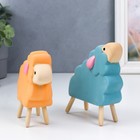 Сувенир керамика "Барашки" набор 2 шт 10,8х3,6х11,3 см 11,5х3,7х10,2 см - фото 41688532