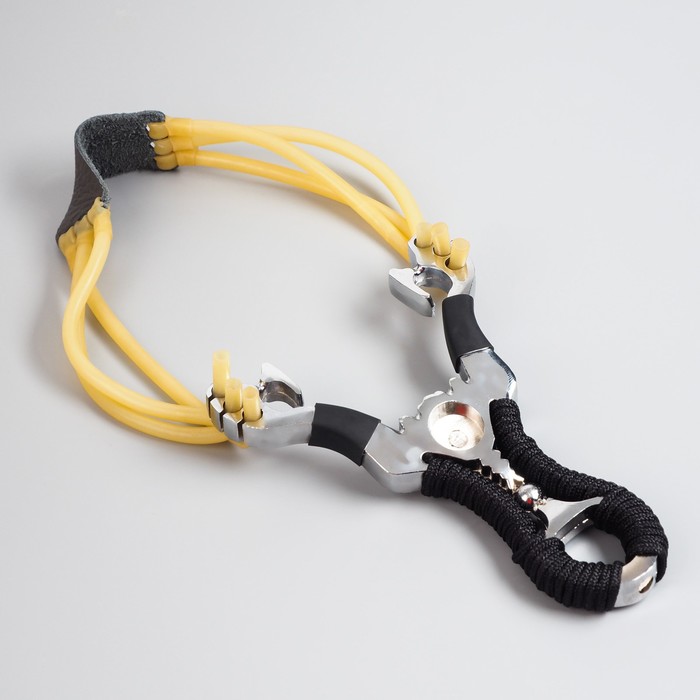 Рогатка «Шалость», 13.5×9.3 см, в оплётке, металл, чёрная