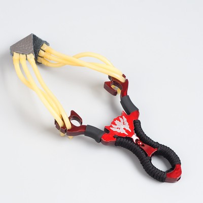 Рогатка металлическая «Паук» в текстильной оплётке