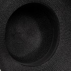 Шляпа женская с лентой MINAKU цвет чёрный, р-р 56-58 - Фото 8