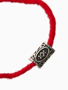 Браслет-амулет на нити «Красная нить» руна семья, красный с чернёным серебром, 30 см (комплект 3 шт) - фото 61540932