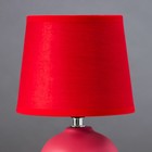 Лампа настольная 16709/1RD E14 40Вт красный 15х15х23 см RISALUX - Фото 3