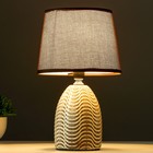 Лампа настольная 16720/1 E14 40Вт шоколадный 16,5х16,5х28 см RISALUX - фото 21412605