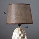 Лампа настольная 16720/1 E14 40Вт шоколадный 16,5х16,5х28 см RISALUX - фото 21412607