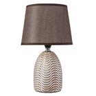 Лампа настольная 16720/1 E14 40Вт шоколадный 16,5х16,5х28 см RISALUX - фото 21412610