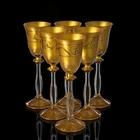Рюмки"Golden satin", 6 шт., 60 мл, 5,5 × 5,5 × 17 см - Фото 1