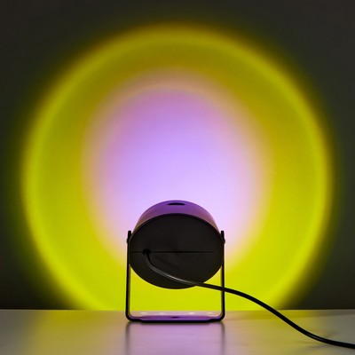 Настенный светильник 2131/1PR LED (желто-пурпурный свет) USB черный 9х6,5х14 см