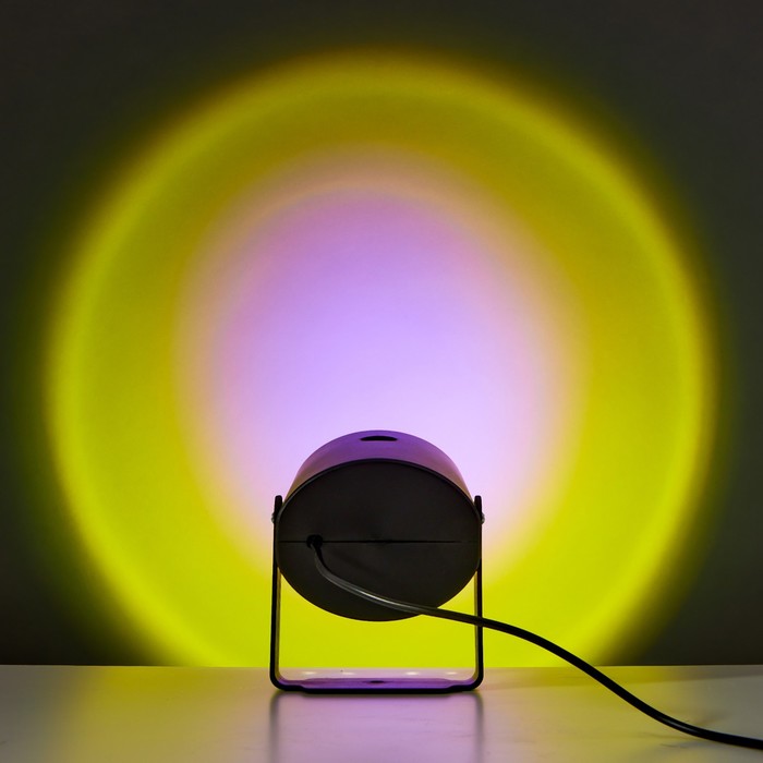 Настенный светильник 2131/1PR LED (желто-пурпурный свет) USB черный 9х6,5х14 см - Фото 1