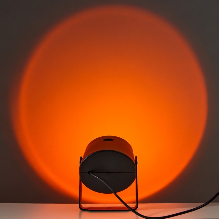 Настенный светильник 2131/1OR LED (оранжевый свет) USB черный 9х6,5х14 см - Фото 1