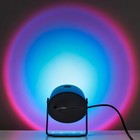 Настенный светильник 2131/1BL LED (пурпурно-синий свет) USB черный 9х6,5х14 см - фото 9463995