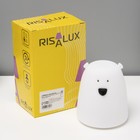 Ночник "Антистресс мякиш мишка" LED RGB от батареек 3ААА 9х9х10,5 см RISALUX - Фото 13