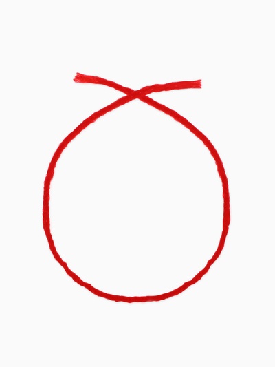 Браслет-оберег «Красная нить» каббала, 30 см