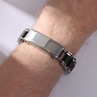 Браслет мужской «Стальной», рельсы, 20.5 см, серебряный - Фото 2