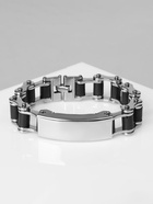 Браслет мужской «Стальной», рельсы, 20.5 см, серебряный - фото 23535496