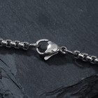 Кулон «Волк» кольцо, цвет чернёное серебро, 70 см - фото 6500245
