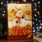 Адвент календарь с мини плитками из молочного шоколада "Снеговик", 50 г - Фото 2