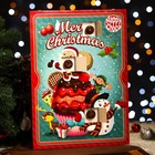 Адвент календарь с мини плитками из молочного шоколада "Счастливого Рождества", 50 г - Фото 3