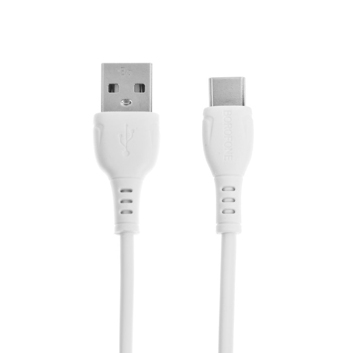 Кабель Borofone BX51, Type-C - USB, 3 А, 1 м, PVC оплётка, белый - фото 51454010