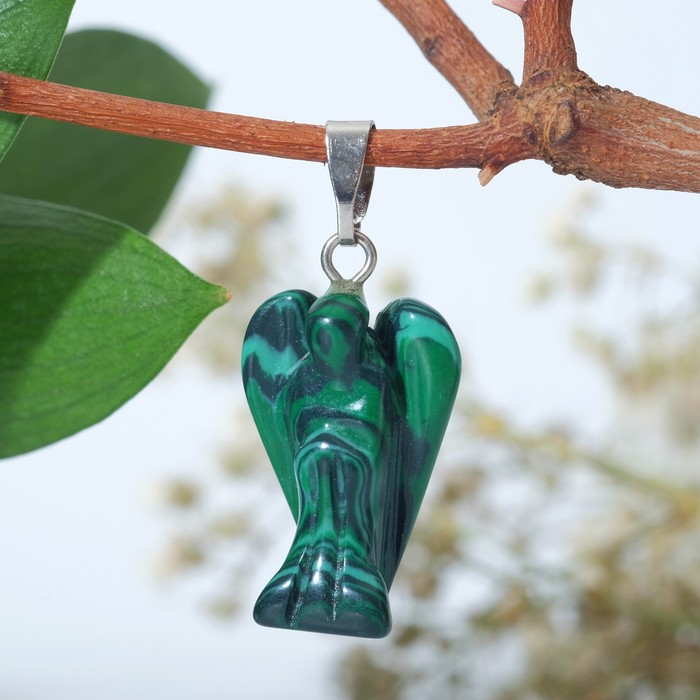 Подвеска ангел-хранитель «Малахит» - Фото 1