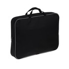 Папка для чертежей и рисунков А3, 470×350×70 мм, с ручками, текстильная, Calligrata, чёрная - Фото 2